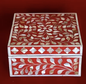 Boîte à bijoux en matériau de balai TIMELESS CRAFT TC-688, design floral magnifiquement conçu, meilleur cadeau - Product Image 3