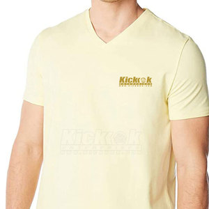 เสื้อยืดคอวีถักนิตติ้งสำหรับผู้ชาย ดีไซน์ทันสมัย สวมใส่สบาย ผลิตจากผ้าฝ้าย 100% แห้งเร็ว ระบายอากาศได้ดี น้ำหนักเบา เหมาะสำหรับใส่ในฤดูร้อน แฟชั่นสำหรับใส่ในชีวิตประจำวัน - Product Image 3