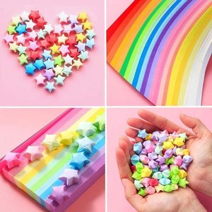 540pcs bunte doppelseitige Origami Lucky Star Papierst reifen Diy Hand Art Crafts für die Dekoration - Product Image 3