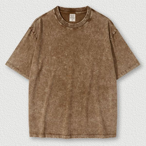 เสื้อยืดวินเทจผ้าฝ้าย 100% น้ำหนัก 270 กรัม ซัมเมอร์ 2026 ล้างสีแบบแอซิดวอช สโตนวอช พิมพ์ลายกราฟิกโลโก้ตามสั่ง - Product Image 5