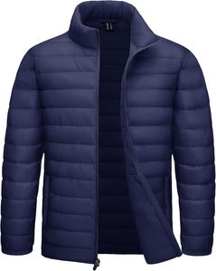 Chaqueta acolchada para hombre, abrigos ligeros y cálidos de invierno, chaqueta aislante repelente al agua a prueba de viento - Product Image 3