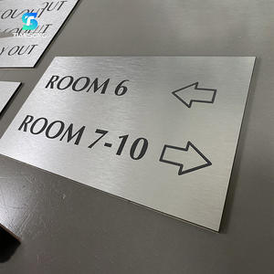 <span class=keywords><strong>Plaque</strong></span> en métal murale Numéro de maison Signes Nom de rue Numéro de porte <span class=keywords><strong>Plaque</strong></span> en acier inoxydable personnalisée - Product Image 2