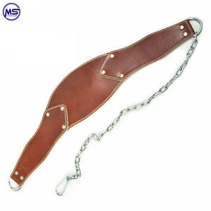 Ceinture de trempage en cuir 2022, ceinture d'exercice de gymnastique, chaîne lourde, musculation, entraînement, haltérophilie, ceinture de trempage en cuir - Product Image 6