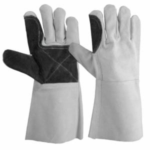 Gants de soudage en cuir de vachette renforcé, anti-vibration, antidérapants, avec manchette de sécurité, pour la sécurité industrielle des mains - Product Image 6
