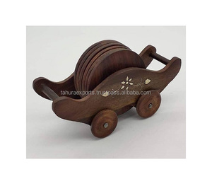 ที่รองแก้วไม้ตกแต่งบ้านสำหรับห้องครัวและที่รองแก้วไม้มะม่วง - Product Image 4