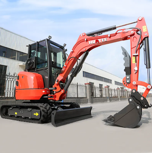 Livraison gratuite Mini pelleteuse avec capacité de 3.5 tonnes pour moteur de ferme Kubota Nouvelle pelleteuse sur chenilles d'occasion Petite machine de 1 tonne 2 tonnes - Product Image 5