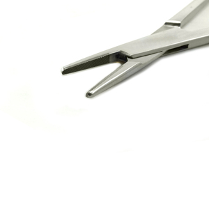 TC Halsey 13cm Porte-aiguille manuel Mâchoires en carbure de tungstène avec instrument chirurgical droit dentelé Base d'outils chirurgicaux - Product Image 4
