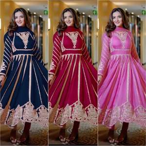 Nueva colección de diseñadores Faux Georgette Full Heavy Sequence Bordado Vestido de trabajo y parte inferior con Dupatta a precio mayorista - Product Image 2