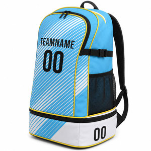 Sac à dos de sport en nylon pour entraînement, sac de football avec design imprimé personnalisé, capacité 50-70L, couleur et logo personnalisables pour chaussures de football - Product Image 1