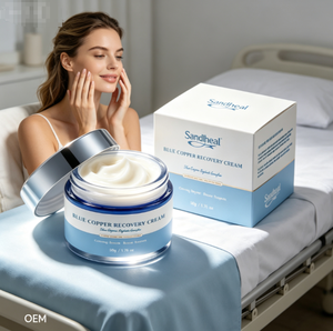 Sérum facial au peptide bleu premium et crème réparatrice au cuivre bleu – Soin apaisant et hydratant pour la peau |   Marque privée - Product Image 5