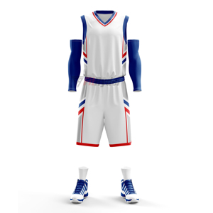Meilleur design, vêtements de sport de basket-ball respirants à séchage rapide OEM, vente en gros de matériel en polyester, ensembles grande taille imprimés à prix d'usine - Product Image 1