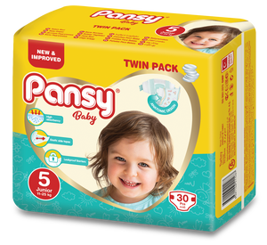 Pañales Desechables Pansy de Alta Calidad, Hechos en EE. UU., Talla XXL Mini No.2, Unisex, Transpirables, con Protección Trasera 3D Contra Fugas, con SAP Importado - Product Image 1