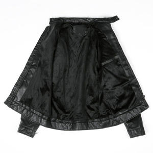 2020 nouvelle mode hommes véritable peau de mouton en cuir veste col montant à manches longues hiver manteau automne mode - Product Image 6