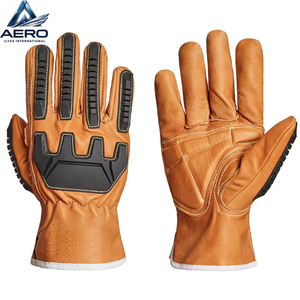 Guantes Mecánicos Personalizados OEM con Protección Contra Impactos TPR, Palma de Cuero Sintético Resistente, Guantes de Seguridad Profesionales para Trabajo Pesado - Product Image 1