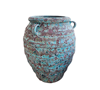 Pots de fleurs et jardinières en céramique émaillée faits à la main, grande urne, décoration moderne pour la maison et le jardin, durable, écologique, avec trou de drainage, vietnamien
