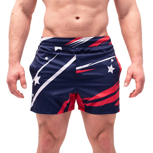 Solid Color Breathable Polyester/Cotton Drawstring <b>Shorts</b> for Men Custom Design High Street Wear - Product Image 1