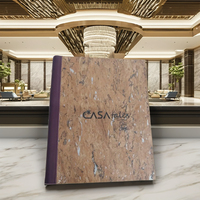 Magnifique porte-menu en liège A4, design découpé au laser, logo gravé, finition polie durable, fournitures pour hôtels et restaurants ISO