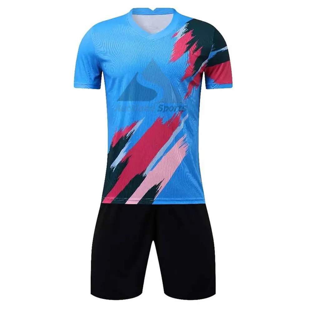 Sportswear Hot Selling Oem Service Fußball uniform Zum Verkauf Neuankömmling Maßge schneiderte Logo Fußball uniform
