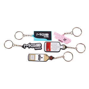 <span class=keywords><strong>Portachiavi</strong></span> in PVC Morbido 2D 3D Personalizzato con Logo, Ecologico ed Economico, di Alta Qualità con Anello in Metallo, Design Monoblocco - Product Image 2