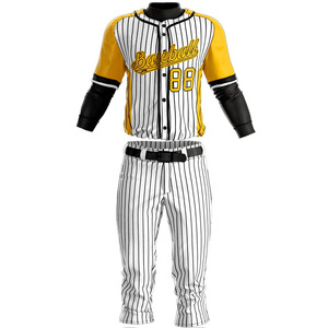 Venta al por mayor personalizado barato béisbol Jersey al aire libre Venta caliente ropa deportiva uniforme para el equipo de los hombres puro personalizable uniforme de béisbol - Product Image 6