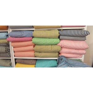 Material de algodón con diseño de rayas multicolor fácil de cortar para vestidos, camisas y decoración del hogar, tela de algodón impresa - Product Image 6