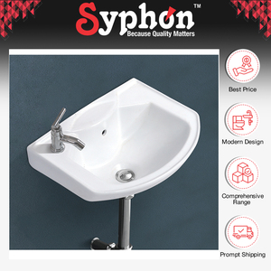 อ่างล้างมือเซรามิกสีขาวสไตล์วินเทจสำหรับใช้ในโรงแรมและบ้าน - Product Image 2