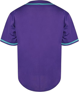 เสื้อเจอร์ซีย์เบสบอลติดกระดุมปรับแต่งได้สำหรับผู้ใหญ่ดีไซน์ไม่เหมือนใครระบายอากาศได้ทำให้โรงงานใส่เบสบอลซอฟต์บอล - Product Image 2