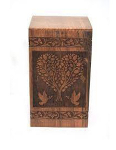 Urnas de cremación de madera modernas de Venta caliente, urnas decorativas de entierro funerario hechas a mano para hombre y mujer a bajo precio - Product Image 4