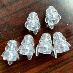 Bouchons d'oreilles anti-bruit Cadillac en silicone, protection pour la natation et le sommeil, embout bleu transparent, taille 1 - Product Image 2