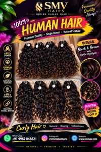 Extensions de cheveux humains vierges indiens Remy bruts non traités, bouclés afro, double trame, perm possible, toutes les couleurs, 100g - Product Image 6
