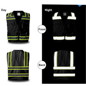 Logotipo personalizado Seguridad Chaleco DE SEGURIDAD Ropa reflectante Reflector Seguridad Hi Vis Chaleco con bolsillo Hi Vis Invierno - Product Image 4