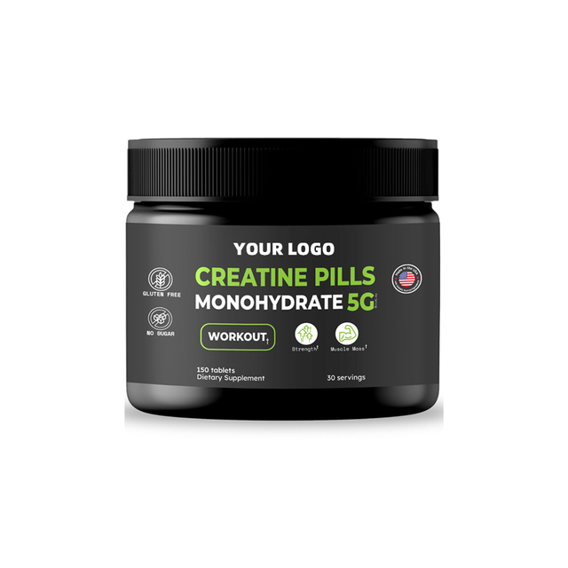 USA Made Unflavored Creatine Monohydrate 5g Pills Sports Nutrition Supplements for Adults 150 Tablets 30 Servings for Men Women