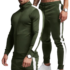 Chándales para hombre Conjunto de 2 piezas Trajes de jogging casuales Conjuntos de Jogger de manga larga Camisa y pantalones de chándal Trajes de chándal atléticos - Product Image 1