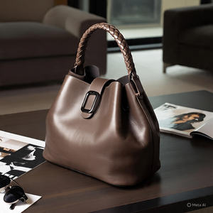 2025 New Design Modern Women <b>Handbag</b> Luxury Latest Style Women's Bucket <b>Handbags</b> Design Logo Women's Leather <b>Handbags</b> Best Price - Product Image 5