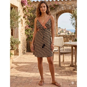 Women's Comfortable A-Line Knee-Length <b>Spaghetti</b> <b>Strap</b> Silk Dress Natural Sexy Cute Sweet Y2K Vintage Korean Summer Eco-Friendly - Product Image 1