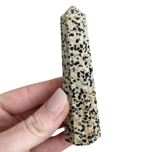 Meilleure qualité Quartz naturel dalmatien jaspe poli énergie guérison obélisque tour pour la décoration intérieure pour l'amour méditation et cadeau - Product Image 2