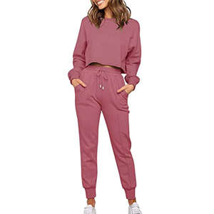 Cross-border Wholesale Women Sweatsuit <b>Set</b> Tracksuit 2 Piece <b>Set</b> Womens Hoodies Joggers Long Sleeve Women <b>Crop</b> <b>Top</b> Tracksuits - Product Image 1
