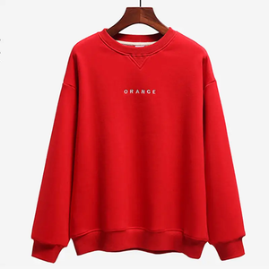 Wholesale Custom Oem Fashion <b>Women</b> Pure Cotton Fall Streetwear <b>Long</b> Sleeve custom <b>sweatshirt</b> <b>for</b> <b>women</b> cotton <b>sweatshirt</b> - Product Image 1