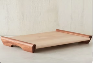 High Quality Handmade <b>Rectangle</b> Shaped Solid Wooden Serving Trays Exporters' Sale High Quality Wooden Serving Trays - Product Image 2