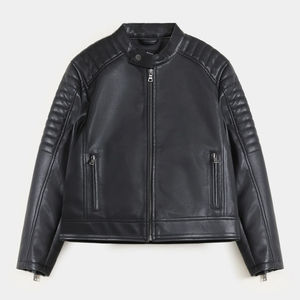 Chaqueta de Cuero PU al por Mayor, Ropa para Hombre, Nuevos Estilos, Chaqueta de Motociclista Juvenil para Hombre, Chaqueta de Cuero Elegante para Hombre - Product Image 6