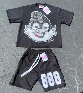 เสื้อทรงพอดีตัว100% สำหรับผู้ชายเสื้อทรงเข้ารูปเนื้อผ้าเฟรนช์เทอร์รี่เหนือเข่าพิมพ์โลโก้ได้ตามต้องการ - Product Image 2