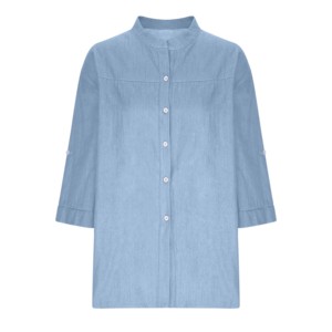 เสื้อยีนส์ตัวยาวสำหรับผู้หญิง, เสื้อยีนส์สีน้ำเงินระบายอากาศเสื้อยีนส์สำหรับผู้หญิงเสื้อยีนส์ทรงสลิมฟิตแบรนด์แบรนด์สำหรับเด็กผู้หญิง - Product Image 2