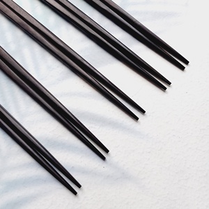 Ebony ตะเกียบไม้ชุดตะเกียบใช้ซ้ำได้,เขาเลี่ยมจากเวียดนามเป็นมิตรกับธรรมชาติ - Product Image 3