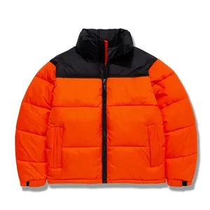 Men's Premium Quality <b>Winter</b> Puffer Jacket New Arrival High Street Style with Stand Collar and Front Logo Premium Coated - Product Image 6
