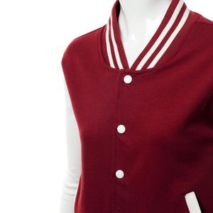 Veste Letterman surdimensionnée pour femme Matériau durable Veste Letterman confortable Traitement fini - Product Image 4