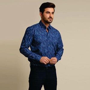 เสื้อแขนยาวผ้าไนลอนแบบติดกระดุมน้ำหนักเบาสำหรับผู้ชายเสื้อผ้าลำลองแบบสั่งตัดสำหรับฤดูร้อน - Product Image 2