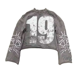 Custom Fleece 100% Cotton <b>Vintage</b> Graphic Regular Length Hooded <b>Sweatshirt</b> Long Sleeve Oversized Fit Winter OEM Service - Product Image 6