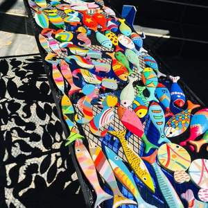 ไม้แกะสลัก - ปลาไม้สําหรับบ้านอุ่น - สัตว์ไม้ปรับสีเพื่อการส่งออก - Product Image 3