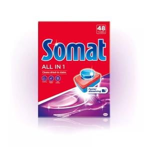 Tablettes pour lave-vaisselle - Somat Tout-en-un - 48 comprimés - Puissance de nettoyage et commodité ultimes - Product Image 5