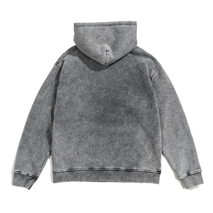 Street Wear <b>Pullover</b> <b>Men</b> Hoodie Plain Solid Color <b>Men</b> Hoodie Best Quality <b>Men</b> Acid Wash Hoodies <b>For</b> Sale - Product Image 2